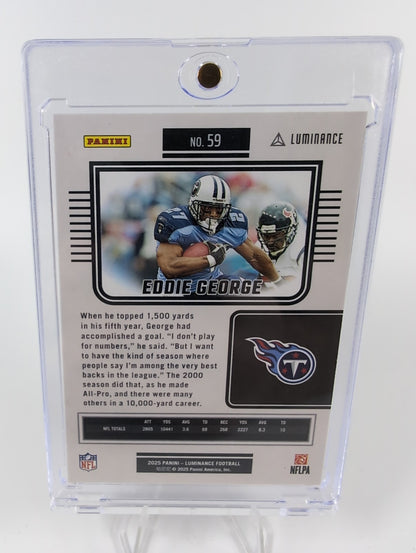 2025 Panini Luminance - Eddie George Gold /299 #59 Titans