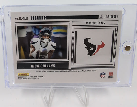 2025 Panini Luminance - Nico Collins Beacons Insert #25 Houston TX Texans Serialized 50/50