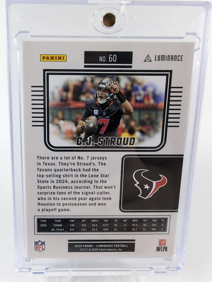 2025 Panini Luminance - CJ Stroud #60 Houston TX Texans
