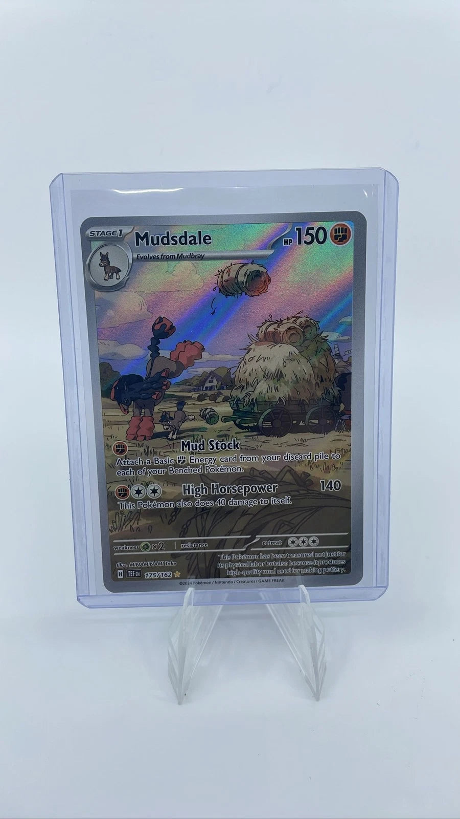 Mudsdale 175/162 Pokémon TCG Temporal Forces SV05 Illustration Foil