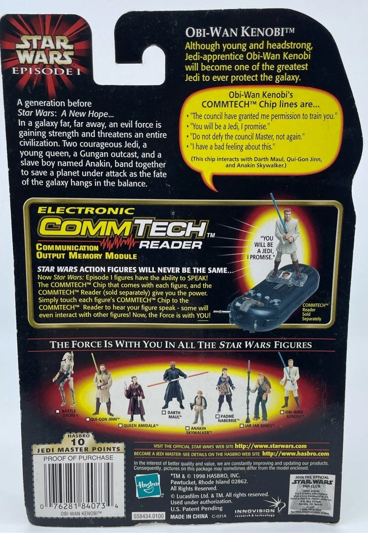 1998 - Star Wars Ep 1 Obi-Wan Kenobi Jedi Duel Figure - Hasbro