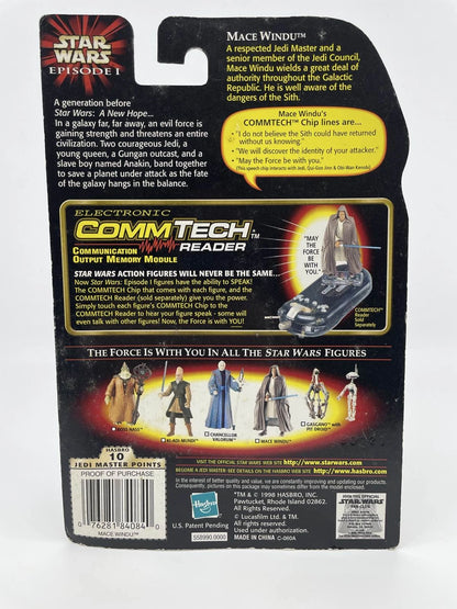 1998 Star Wars Episode 1 -  Mace Windu - CommTech -Hasbro