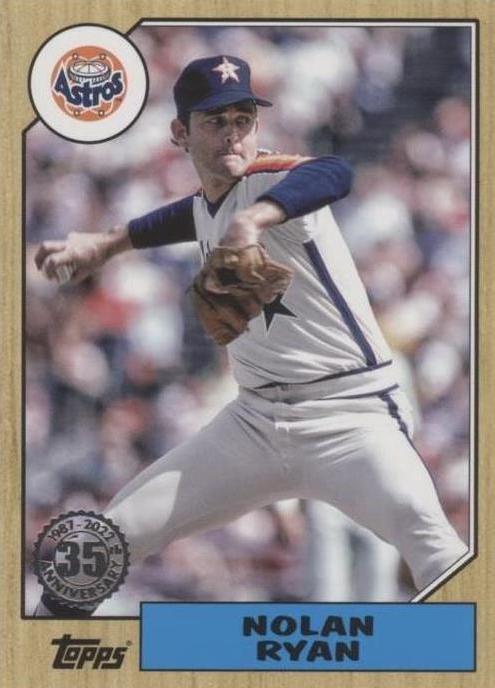 2022 Topps Series 1 - 1987 Topps 35th Anniversary Nolan Ryan #T87-94 SGC 10