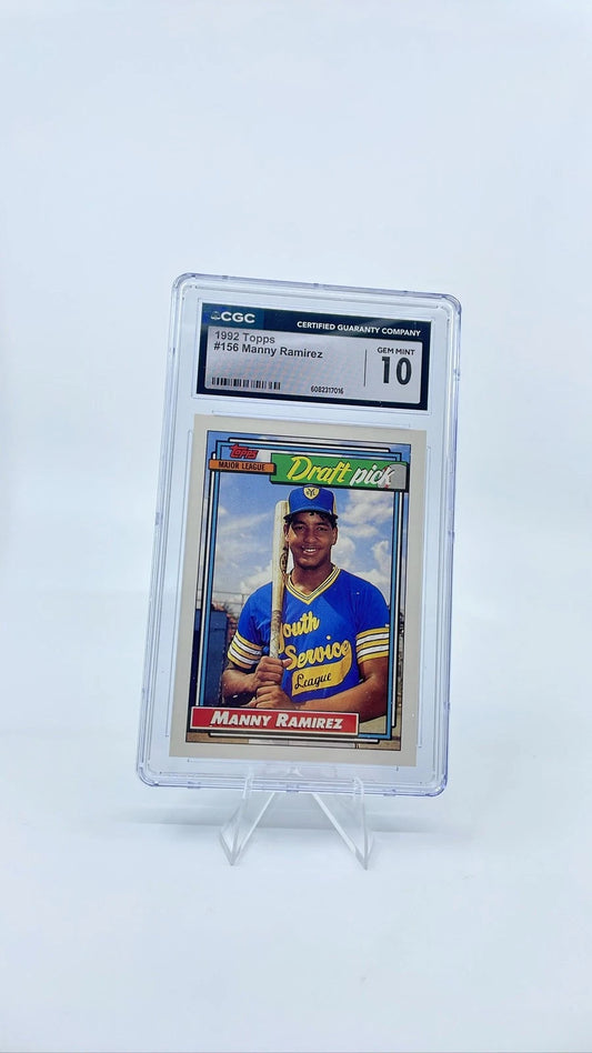 1992 Topps Manny Ramirez RC #156 CGC 10 Gem