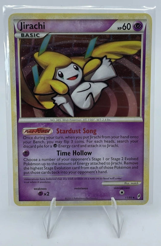 Pokemon TCG Jirachi Basic 60 HP 11/95 Psychic Holo 2011 English LP