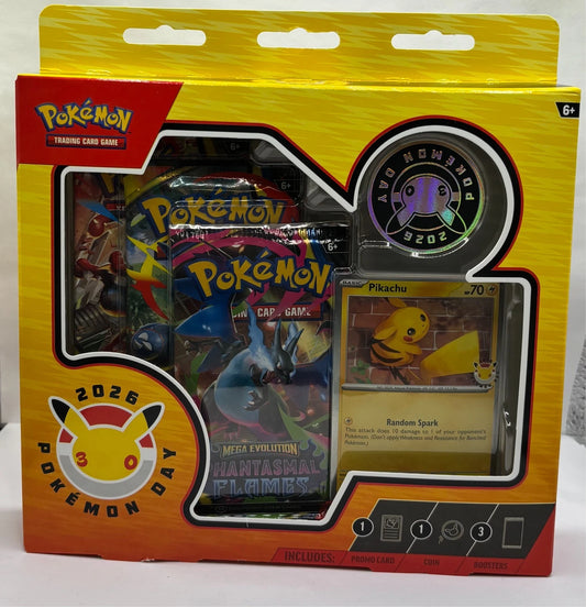 Share Pokemon Day 2026 Collection Box / Pikachu 30th Anniversary Promo Factory Sealed
