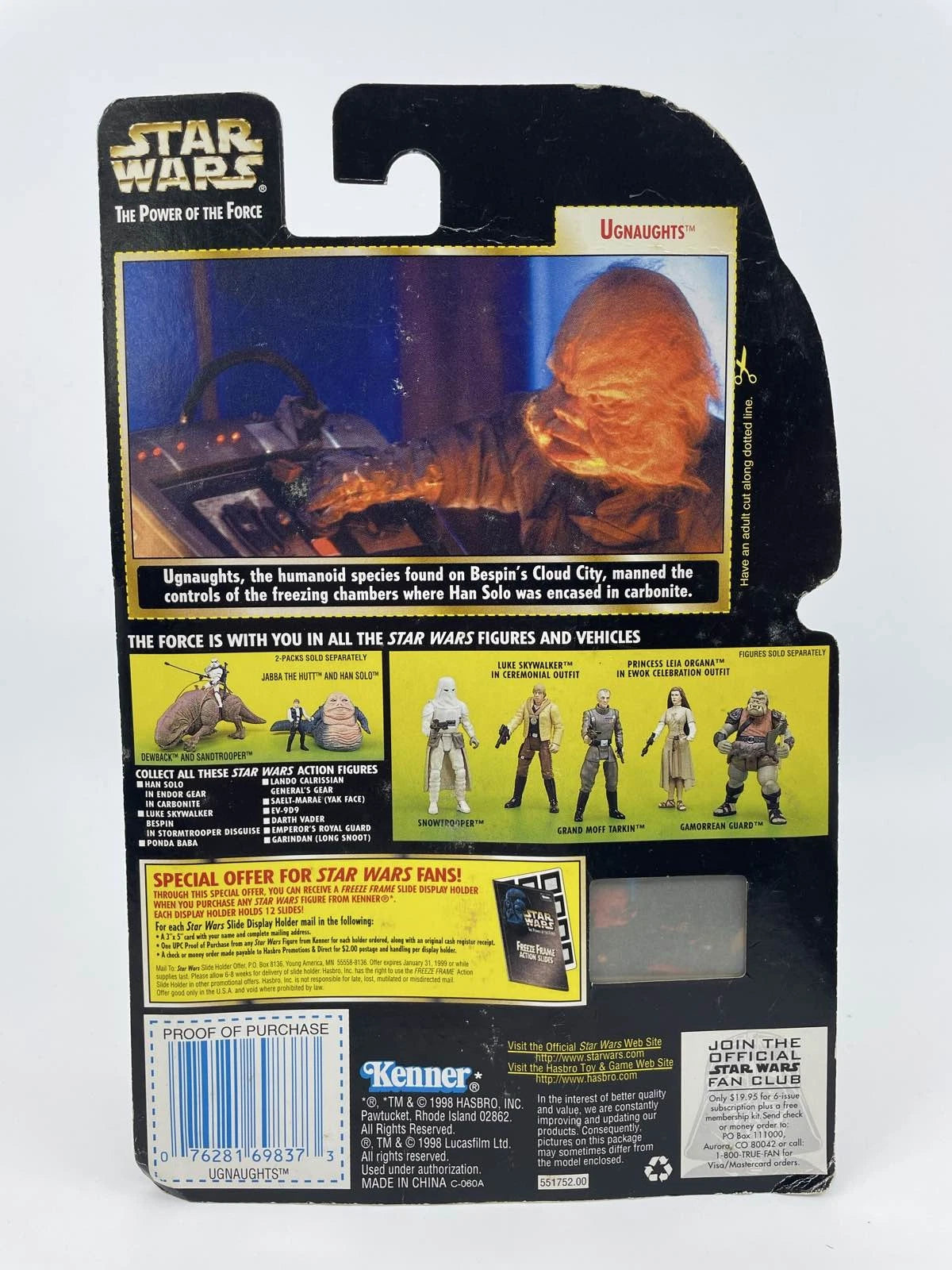 1998 - Star Wars Ugnaught - Freeze Frame - Kenner