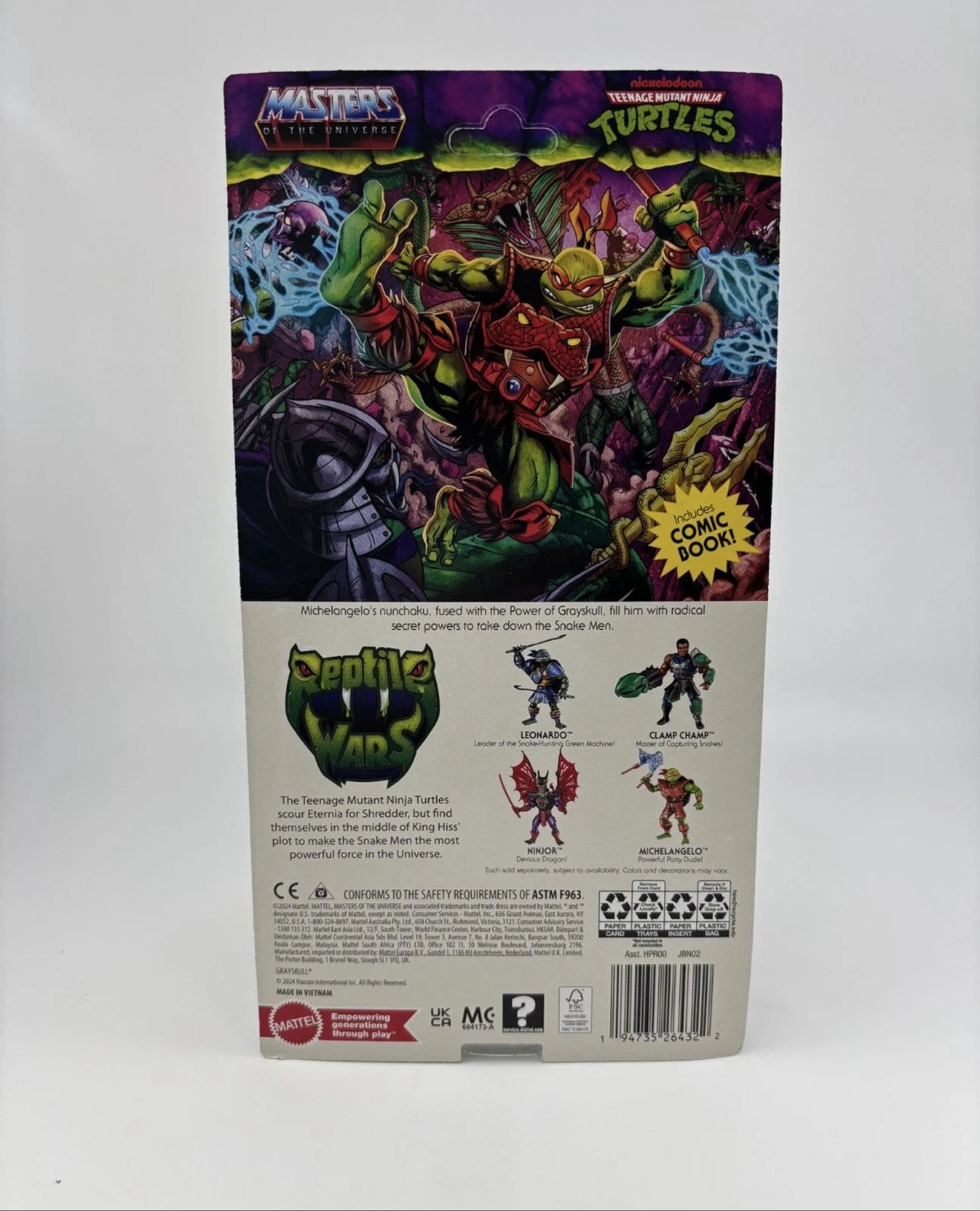 Grayskull Turtles Michelangelo MOTU Origins TMNT Action Figure Mattel