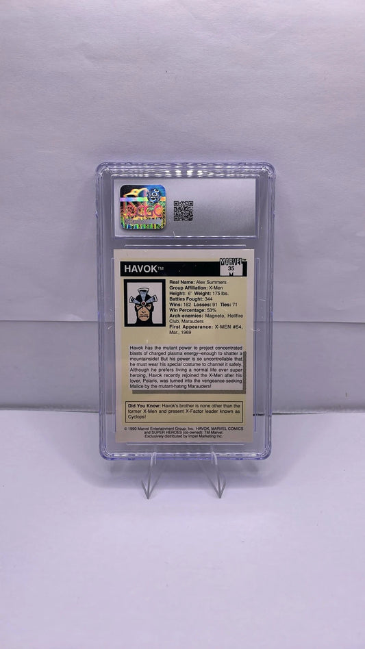 1990 Impel Marvel Universe Havok #35 CGC 8 NM/M