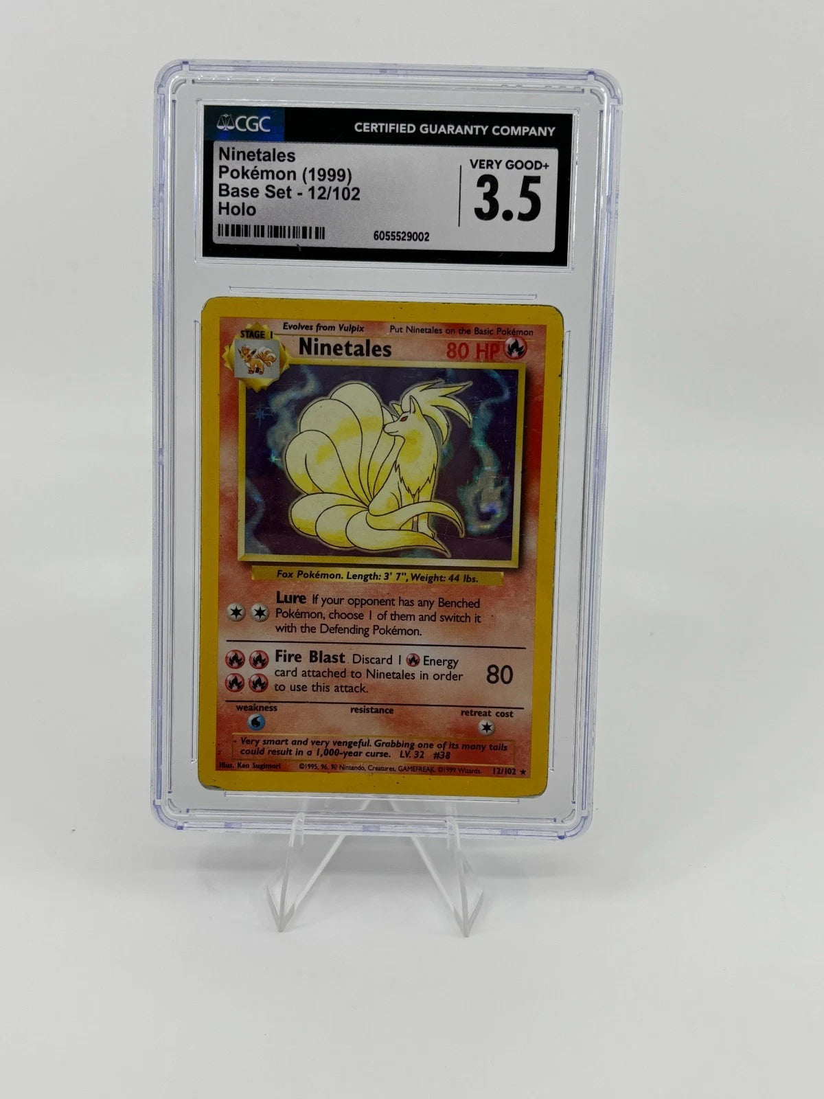 Ninetales 012/102 Base Set Holo CGC 3.5