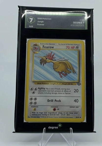 Vintage Pokemon - 1999 Pokemon Jungle Fearow 36/64 Graded 7 NM WOTC TCG Card
