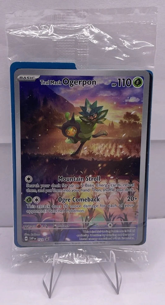 Teal Mask Ogerpon SVP123 Pokemon TCG Promo Holo SEALED