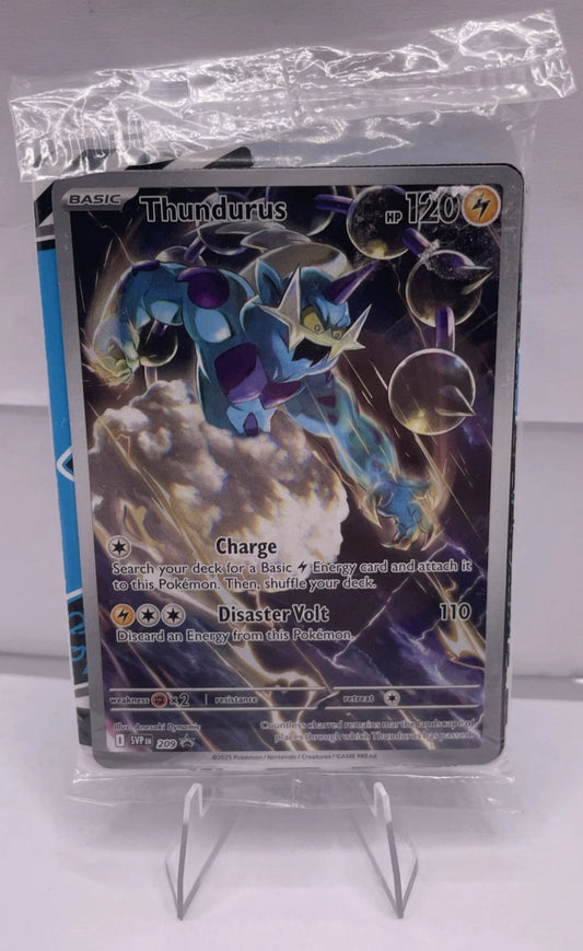 Pokemon TCG Thundurus SVP209 Black Bolt ETB Promo Sealed English