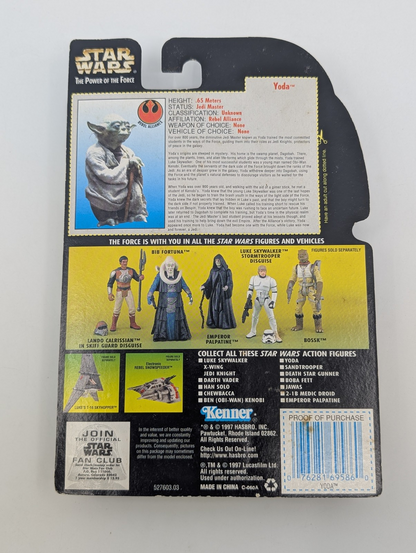 1997 - Star Wars POTF - Yoda Jedi Trainer Backpack and Gimer Stick - Kenner