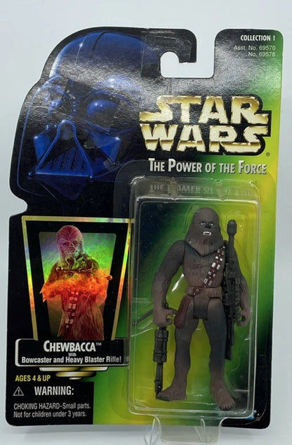 1997 - Star Wars POTF  - Chewbacca (Green Card) –  Hasbro