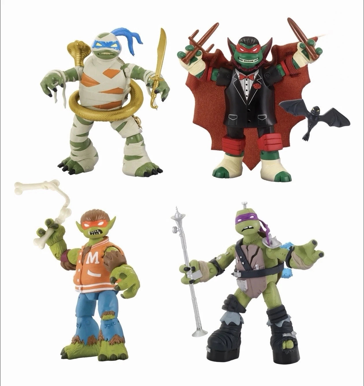 Teenage Mutant Ninja Turtles - Monsters + Mutants 4-Figure Set Playmates #83449